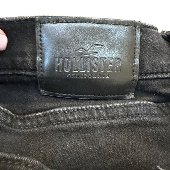 Hollister Black Advanced Stretch Skinny Jeans Size 32x30 - Picture 4 of 9